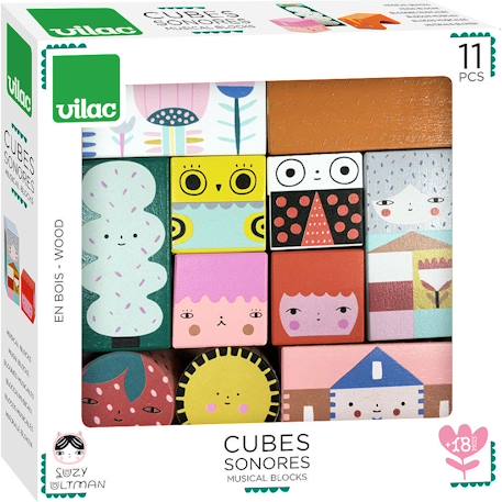 Cubes sonores suzy ultman Blanc 2 - vertbaudet enfant 