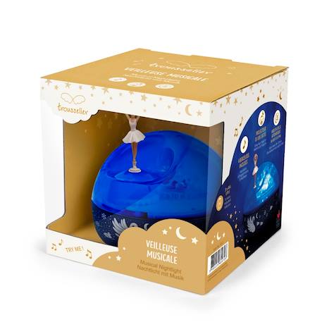 Projecteur d'étoiles musical ballerine bleu Bleu 3 - vertbaudet enfant 