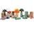 Blocs de construction en bois dino Beige 2 - vertbaudet enfant 