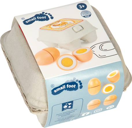 Boite d'œufs en bois à découper Beige 4 - vertbaudet enfant 