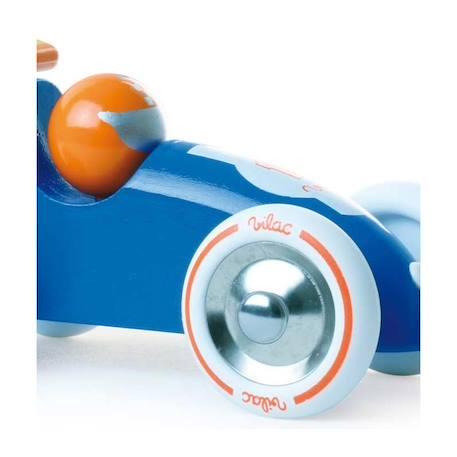 Voiture de course à tirer Bleu 2 - vertbaudet enfant 