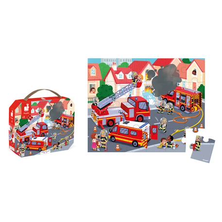 Puzzle les pompiers 24 pièces Rouge 3 - vertbaudet enfant 