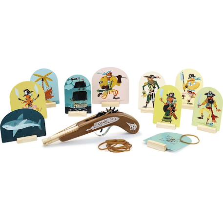 Jeu de pistolet à élastiques pirates Bleu 2 - vertbaudet enfant 
