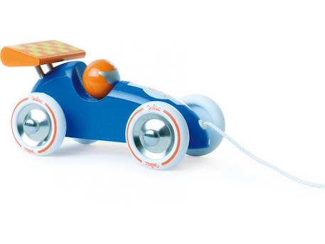 Voiture de course à tirer Bleu 1 - vertbaudet enfant 