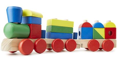 Train en bois Bleu 1 - vertbaudet enfant 
