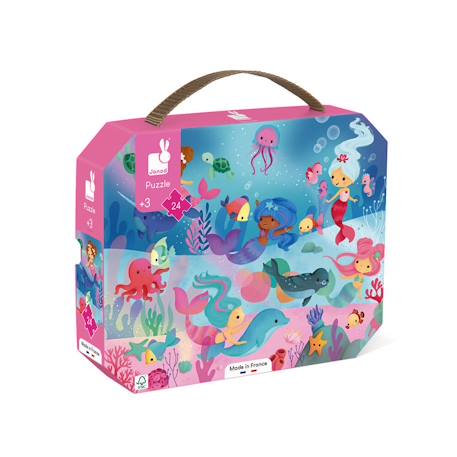 Puzzle sirènes 24 pcs Rose 1 - vertbaudet enfant 