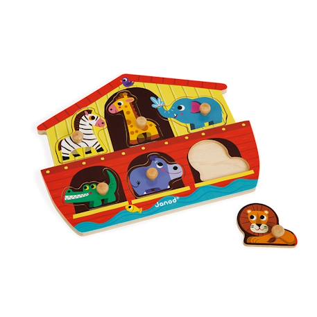Puzzle arche de noé Rouge 2 - vertbaudet enfant 