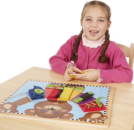 Apprendre, boutonner, lacer, fermer Bleu 4 - vertbaudet enfant 