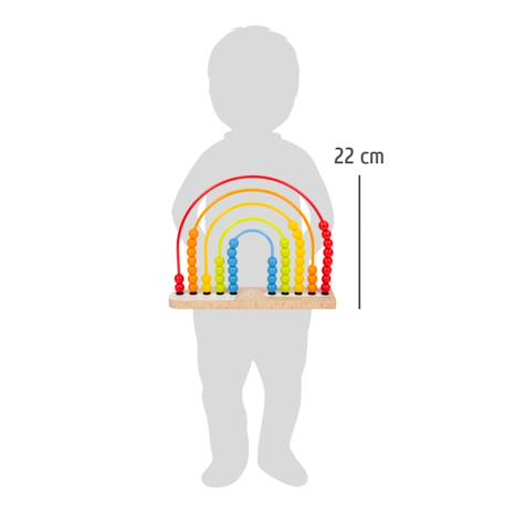 Circuit de motricité et boulier arc-en-ciel Rouge 5 - vertbaudet enfant 