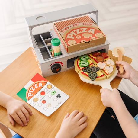 Comptoir à pizzas en bois Gris 6 - vertbaudet enfant 