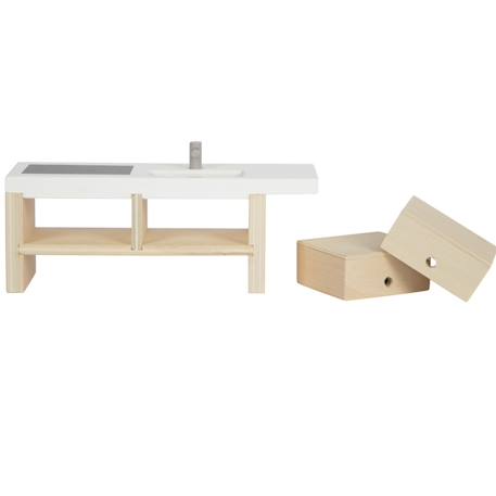 Meubles de cuisine pour maison de poupée Beige 5 - vertbaudet enfant 