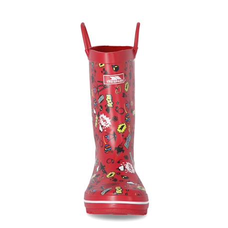 Bottes de pluie caoutchouc apolloton Bleu+Rouge 5 - vertbaudet enfant 