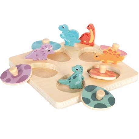 Puzzle en bois dino Beige 1 - vertbaudet enfant 