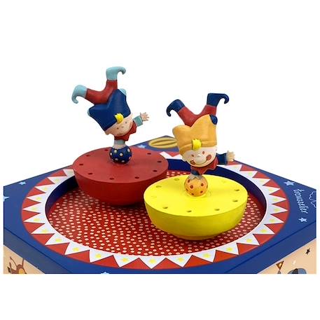 Boite à musique acrobates Bleu 2 - vertbaudet enfant 