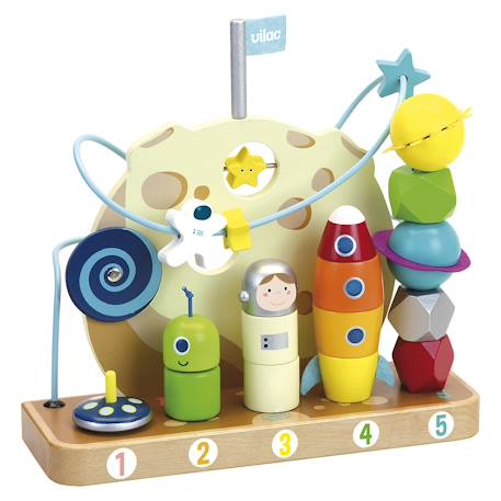 J'apprends à compter dans les étoiles boulier Bleu 1 - vertbaudet enfant 