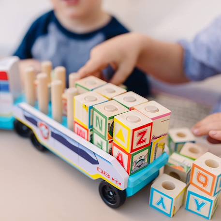 Paw patrol camion alphabet bois Blanc 6 - vertbaudet enfant 