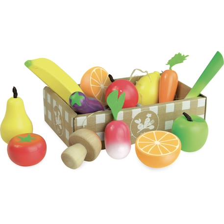 Set de fruits et légumes jour de marché Bleu 3 - vertbaudet enfant 