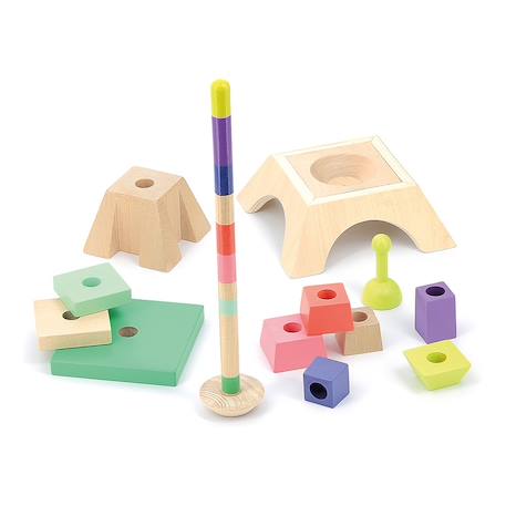 Tour eiffel empilable Beige 2 - vertbaudet enfant 