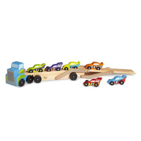Porte-voitures de course géant Bleu 2 - vertbaudet enfant 