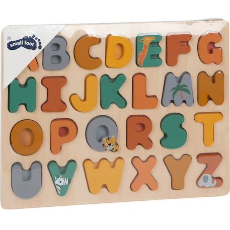 Puzzle abc safari Beige 6 - vertbaudet enfant 