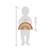 Arc-en-ciel en bois safari Beige 3 - vertbaudet enfant 