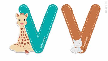 Lettre v sophie la girafe Vert 2 - vertbaudet enfant 