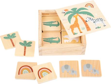 Jeu de mémo safari Beige 2 - vertbaudet enfant 