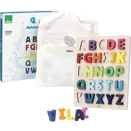Puzzle abc alphabet sous la canopée Beige 5 - vertbaudet enfant 