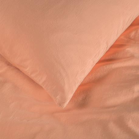 Housse de couette satin de coton bio lavé 1 personne Ambre+Blanc craie+Cyprès+Lin+Peach+Tilleul 27 - vertbaudet enfant 