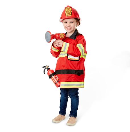 Déguisement de pompier Rouge 1 - vertbaudet enfant 