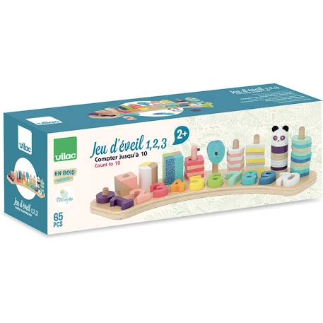 Jeu d'éveil 1,2,3 sous la canopée Bleu 5 - vertbaudet enfant 
