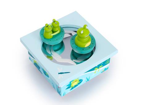 Boite à musique grenouille Vert 2 - vertbaudet enfant 