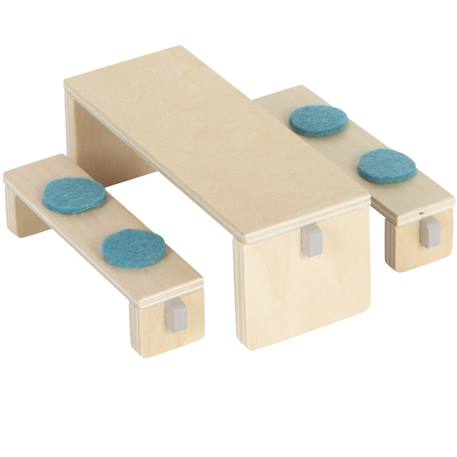 Meubles de cuisine pour maison de poupée Beige 3 - vertbaudet enfant 