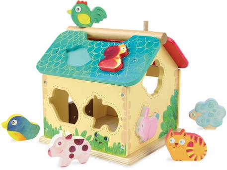 Boite à formes ferme Beige 2 - vertbaudet enfant 