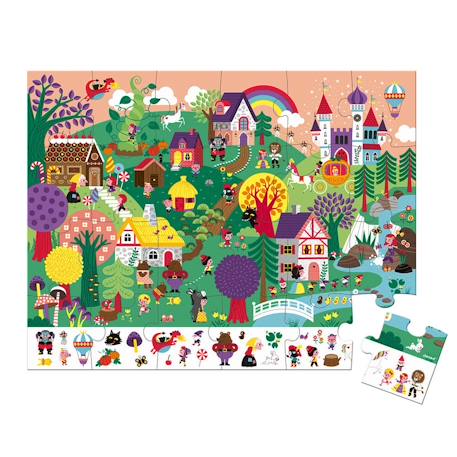 Puzzle d'observation les contes 24 pcs Violet 2 - vertbaudet enfant 