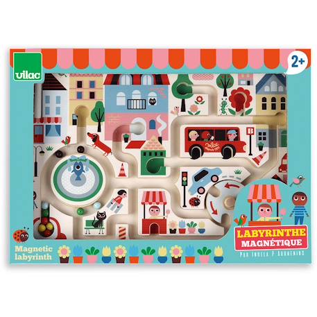 Labyrinthe magnétique ma petite ville Beige 5 - vertbaudet enfant 