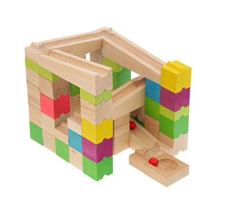 Circuit de billes 68 pièces Beige 4 - vertbaudet enfant 