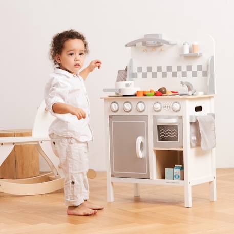Kitchenette bon appétit blanche argent Blanc 6 - vertbaudet enfant 