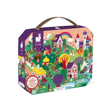 Puzzle d'observation les contes 24 pcs Violet 1 - vertbaudet enfant 