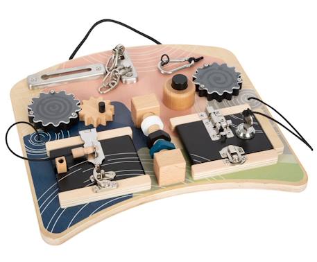 Planche motricité serrures rotation Beige 1 - vertbaudet enfant 