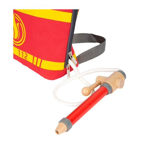 Sac à dos de pompier Rouge 4 - vertbaudet enfant 