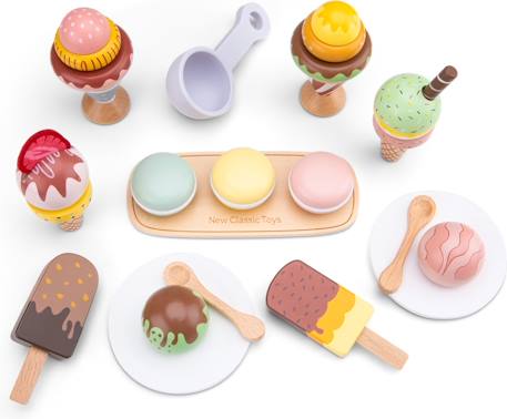 Ensemble de glaces en bois 25 pcs Blanc 3 - vertbaudet enfant 