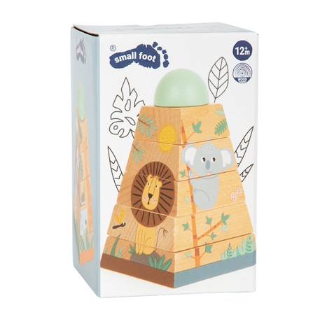 Tour à empiler safari Beige 6 - vertbaudet enfant 