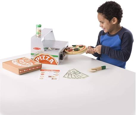 Comptoir à pizzas en bois Gris 4 - vertbaudet enfant 