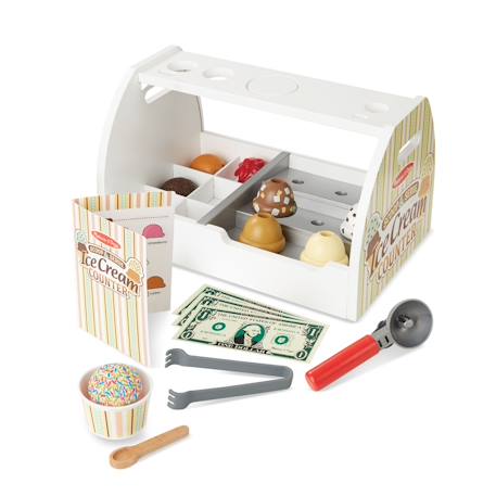 Comptoir à crème glacée Blanc 2 - vertbaudet enfant 