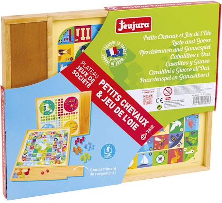 Jeux de l'oie et petits chevaux Beige 4 - vertbaudet enfant 