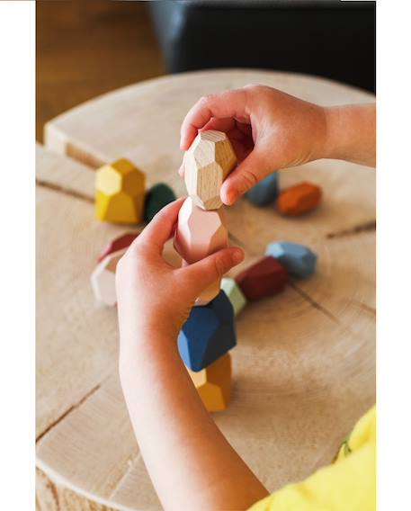Pierres d'équilibre en bois safari Beige 5 - vertbaudet enfant 