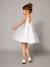 Robe cérémonie fille satin et tulle blanc+Rose poudré 4 - vertbaudet enfant 