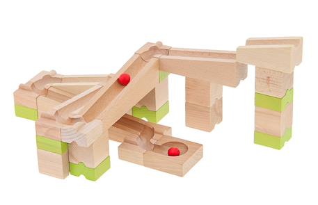 Circuit de billes 40 pièces Beige 2 - vertbaudet enfant 