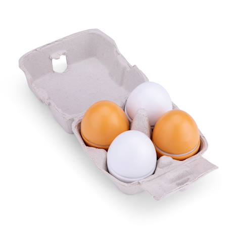Oeufs en bois à découper Beige 2 - vertbaudet enfant 